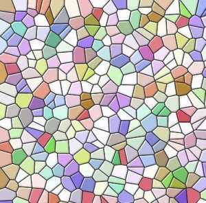 Colorful Landscaping Glass